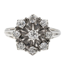 Bague en or blanc et diamant - Castafiore