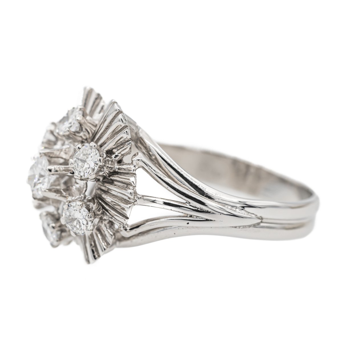 Bague en or blanc et diamant - Castafiore