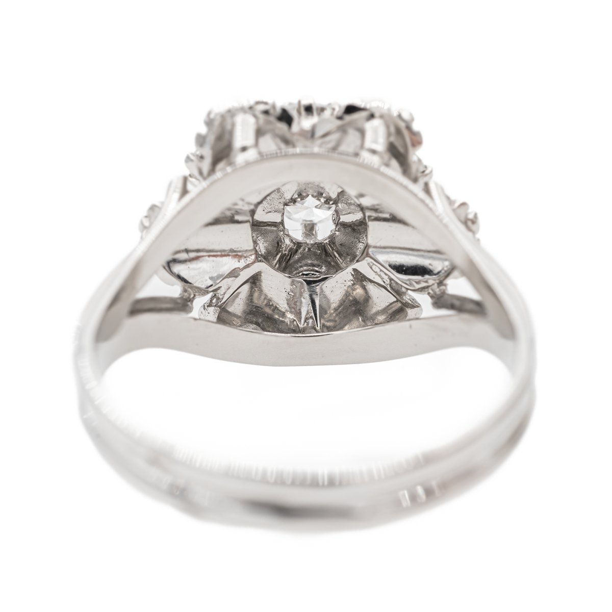 Bague en or blanc et diamant - Castafiore