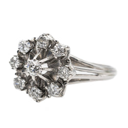 Bague en or blanc et diamant - Castafiore