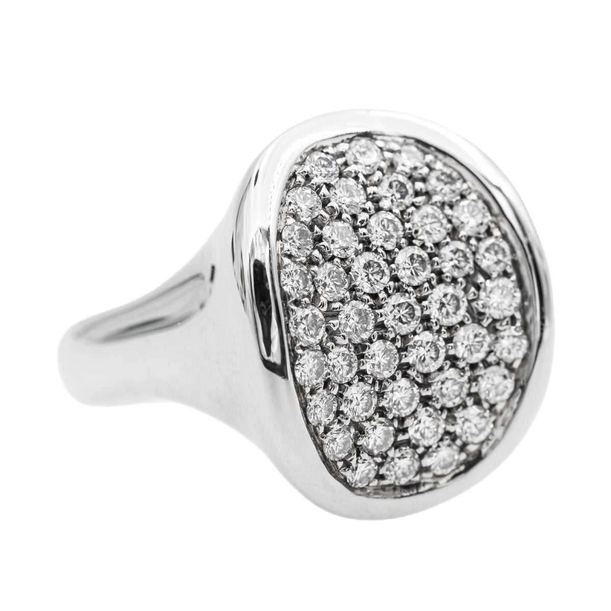 Bague en or blanc et diamant - Castafiore