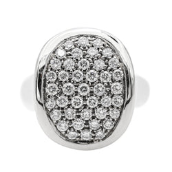 Bague en or blanc et diamant - Castafiore
