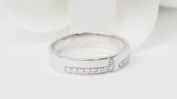 Bague en or blanc et diamants - Castafiore