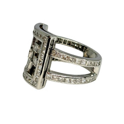Bague en or blanc et diamants - Castafiore