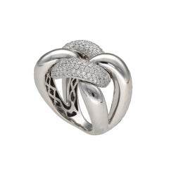 Bague en or blanc et diamants - Castafiore