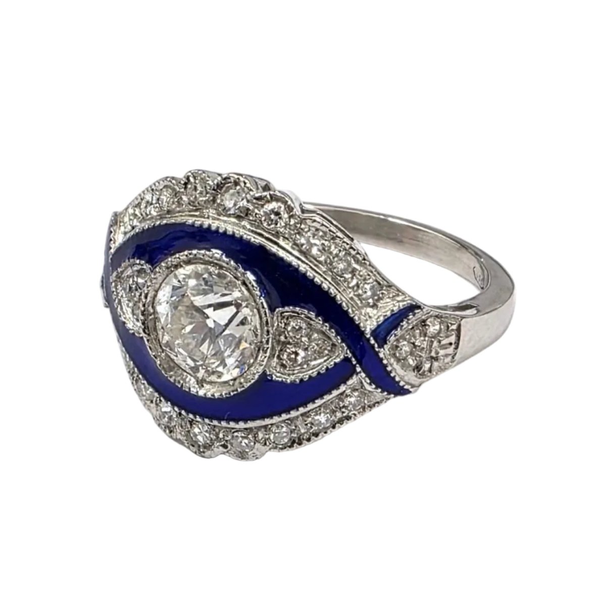 Bague en or blanc et diamants - Castafiore