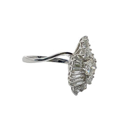 Bague en or blanc et diamants - Castafiore