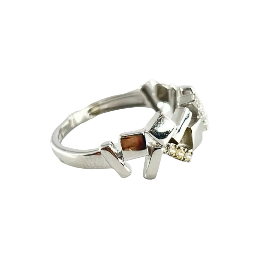 Bague en or blanc et diamants - Castafiore