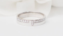 Bague en or blanc et diamants - Castafiore