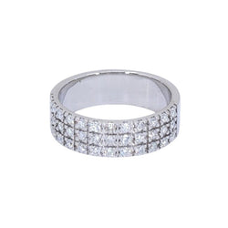 Bague en or blanc et diamants - Castafiore