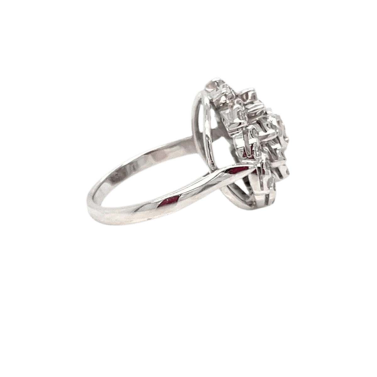 Bague en or blanc et diamants - Castafiore