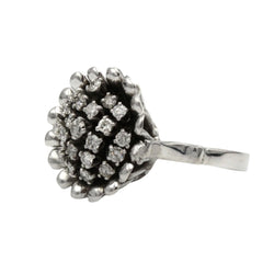 Bague en or blanc et diamants - Castafiore