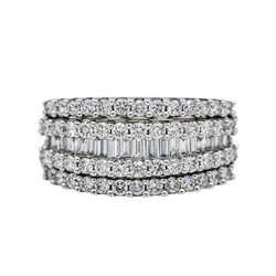 Bague en or blanc et diamants - Castafiore