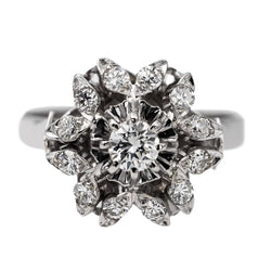 Bague en or blanc et diamants - Castafiore