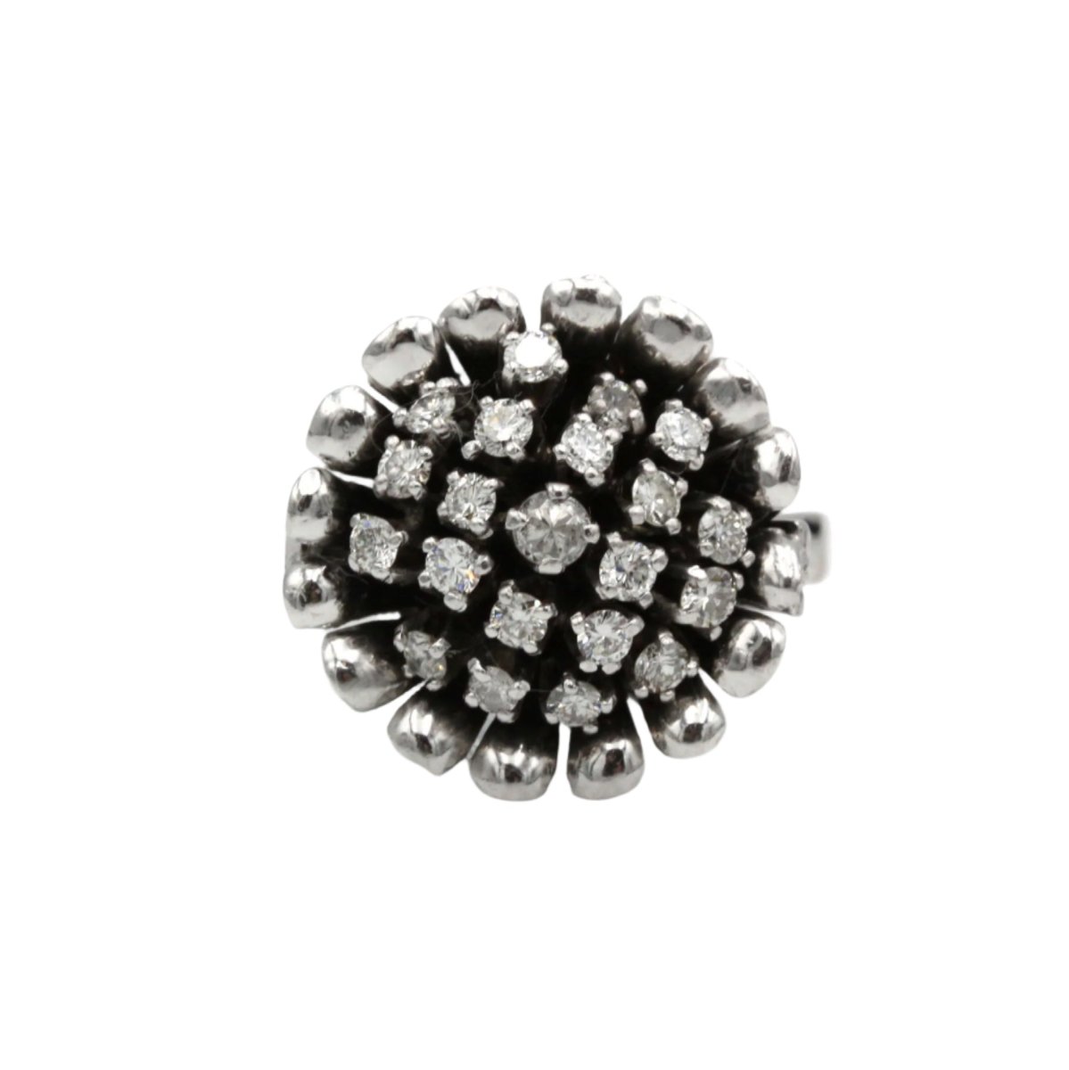 Bague en or blanc et diamants - Castafiore