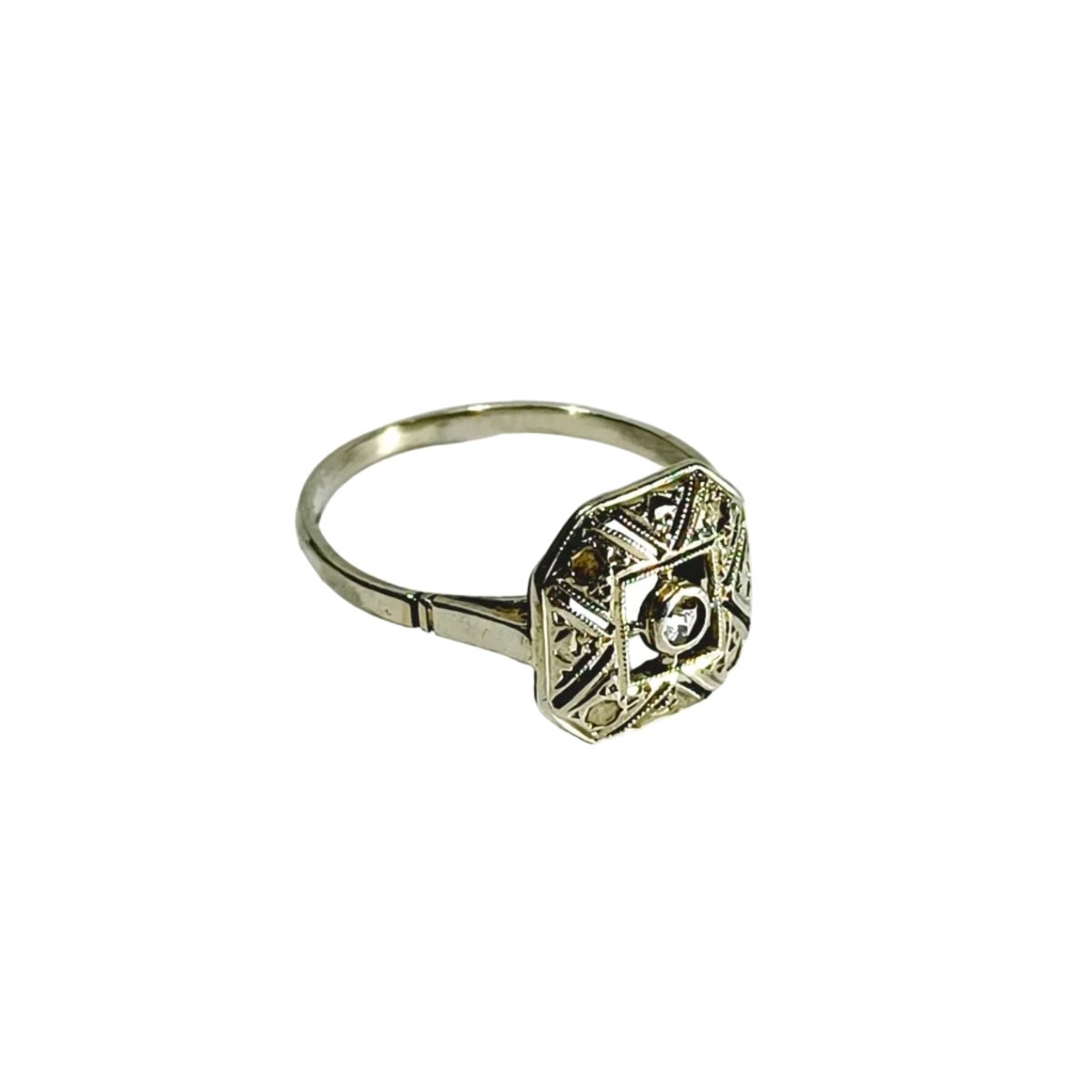 Bague en or blanc et diamants - Castafiore