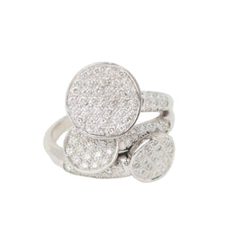 Bague en or blanc et diamants - Castafiore