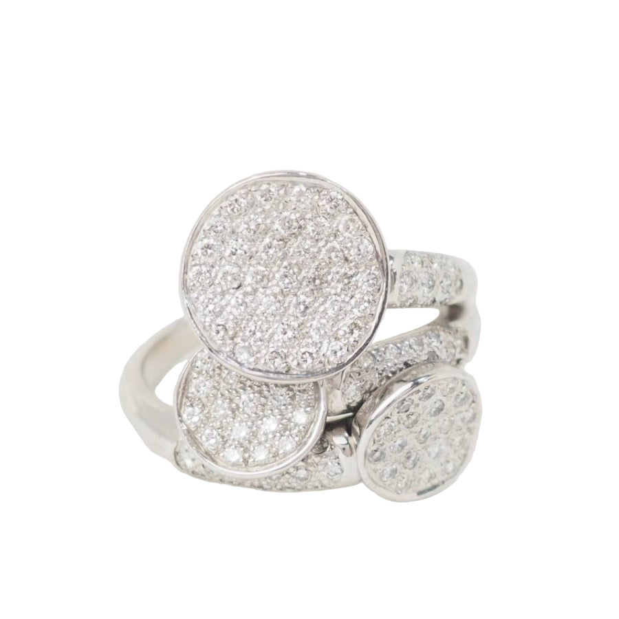 Bague en or blanc et diamants - Castafiore