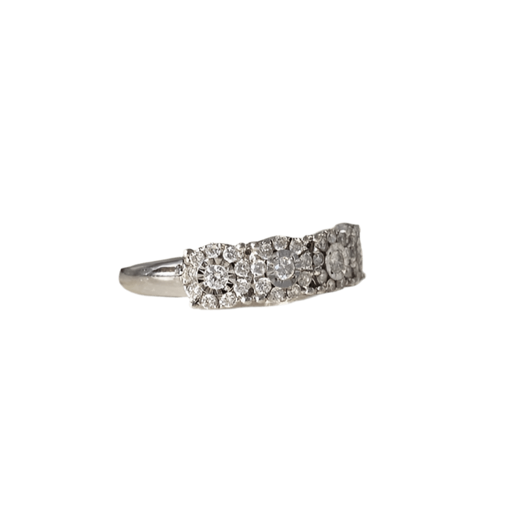 Bague en or blanc et diamants - Castafiore