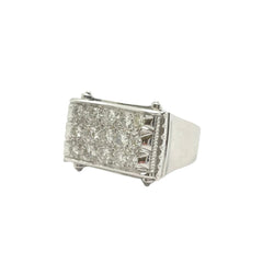 Bague en or blanc et diamants - Castafiore