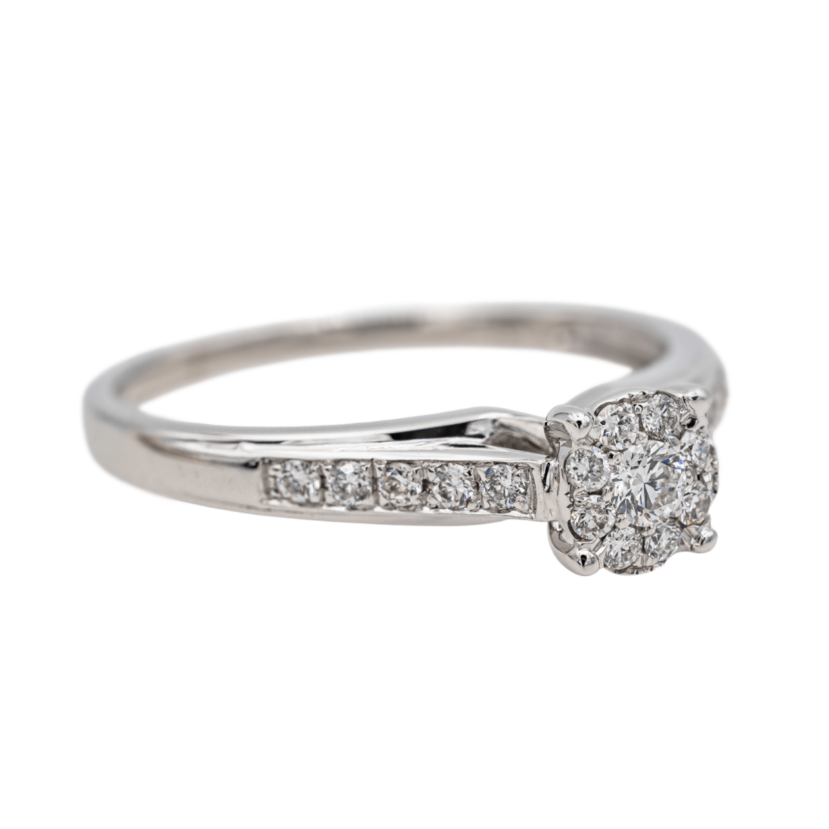 Bague en or blanc et diamants - Castafiore