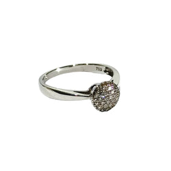Bague en or blanc et diamants - Castafiore