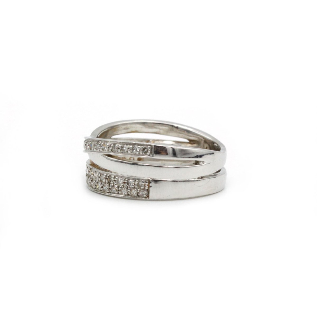 Bague en or blanc et diamants - Castafiore