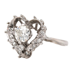 Bague en or blanc et diamants - Castafiore