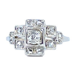 Bague en or blanc et diamants - Castafiore