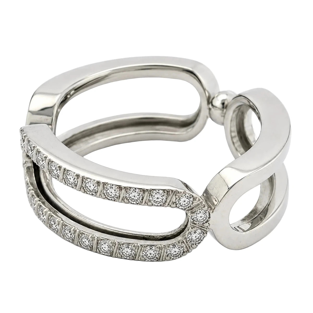 Bague en or blanc et diamants - Castafiore