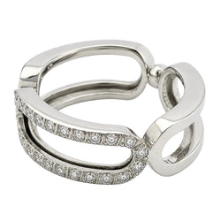 Bague en or blanc et diamants - Castafiore