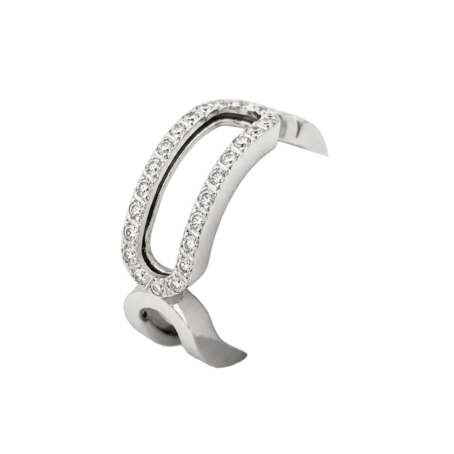 Bague en or blanc et diamants - Castafiore
