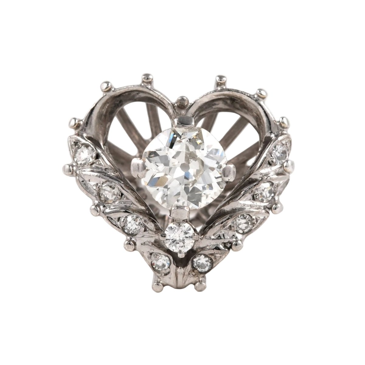 Bague en or blanc et diamants - Castafiore