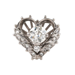 Bague en or blanc et diamants - Castafiore
