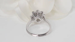 Bague en or blanc et diamants - Castafiore