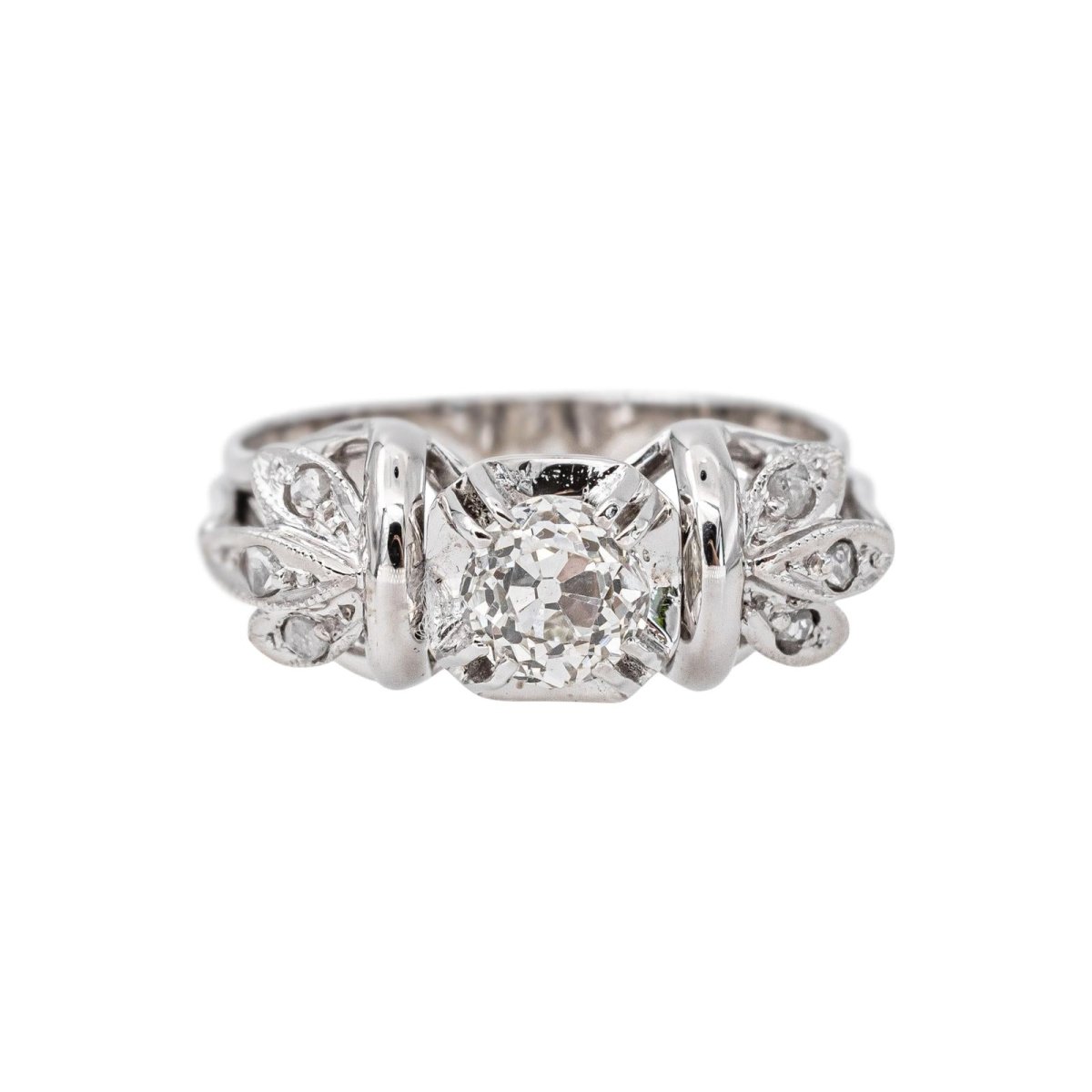 Bague en or blanc et diamants - Castafiore