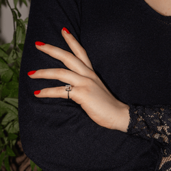 Bague en or blanc et diamants - Castafiore