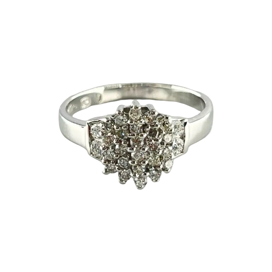 Bague en or blanc et diamants - Castafiore
