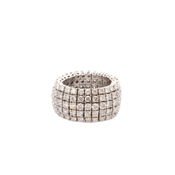 Bague en or blanc et diamants - Castafiore