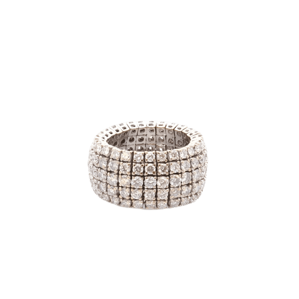 Bague en or blanc et diamants - Castafiore