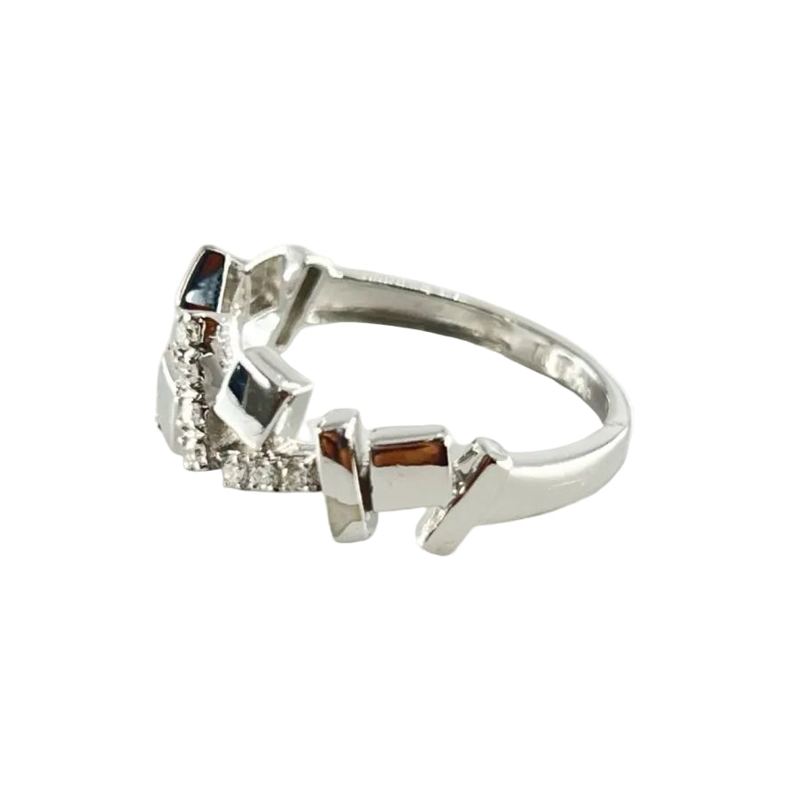 Bague en or blanc et diamants - Castafiore