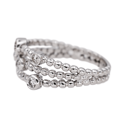 Bague en or blanc et diamants - Castafiore