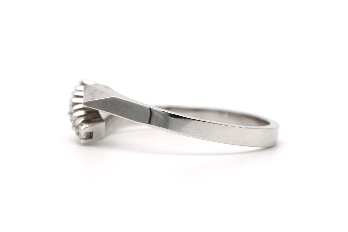 Bague en or blanc et diamants - Castafiore