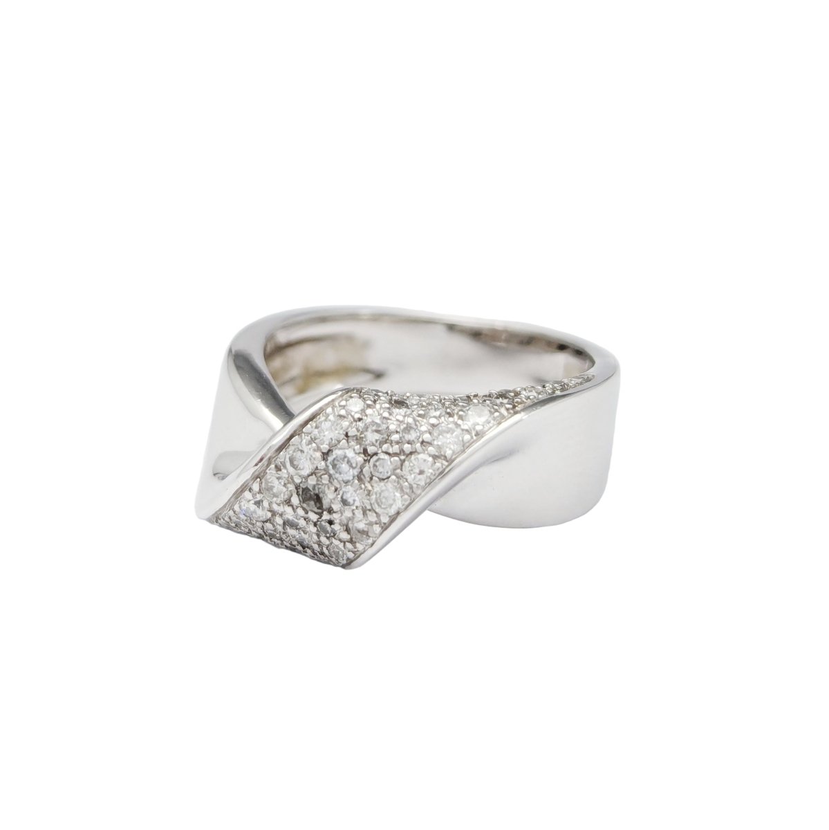 Bague en or blanc et diamants - Castafiore