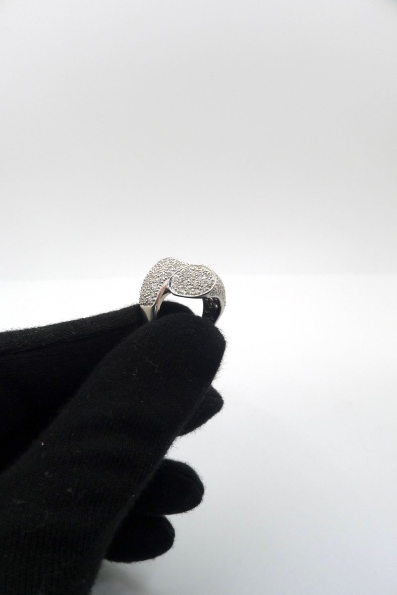 Bague en or blanc et diamants - Castafiore