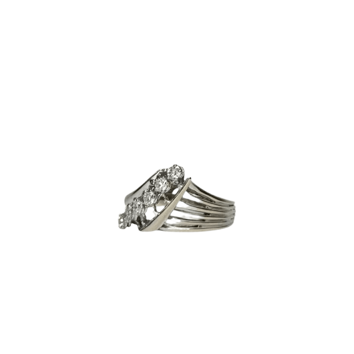 Bague en or blanc et diamants - Castafiore