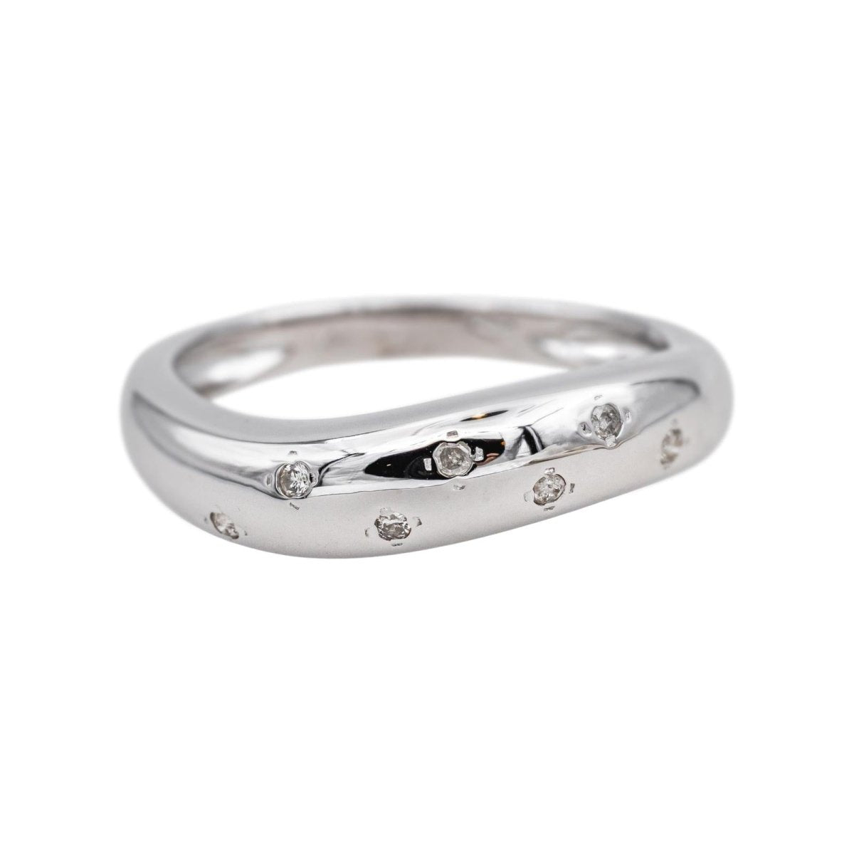 Bague en or blanc et diamants - Castafiore