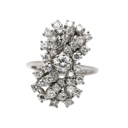 Bague en or blanc et diamants - Castafiore