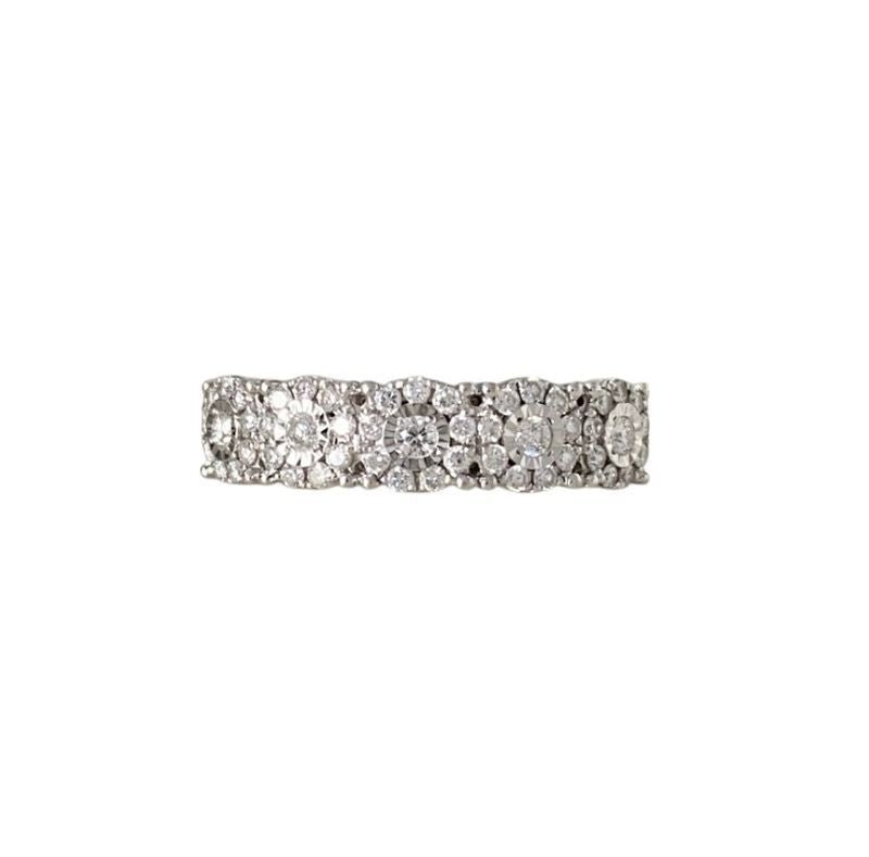 Bague en or blanc et diamants - Castafiore