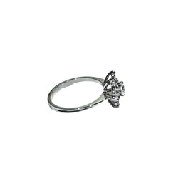 Bague en or blanc et diamants - Castafiore